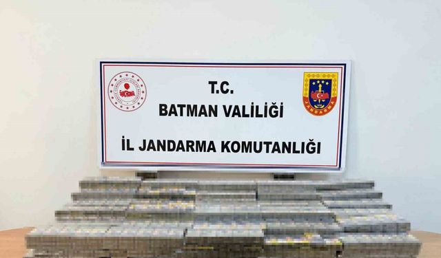 Batman’da bandrolsüz sigara ele geçirildi