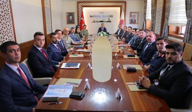Bayburt’un asayiş ve güvenliğine yönelik yapılan çalışmalar toplantıda değerlendirildi