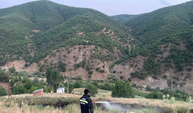 Bingöl’de çıkan örtü yangını söndürüldü