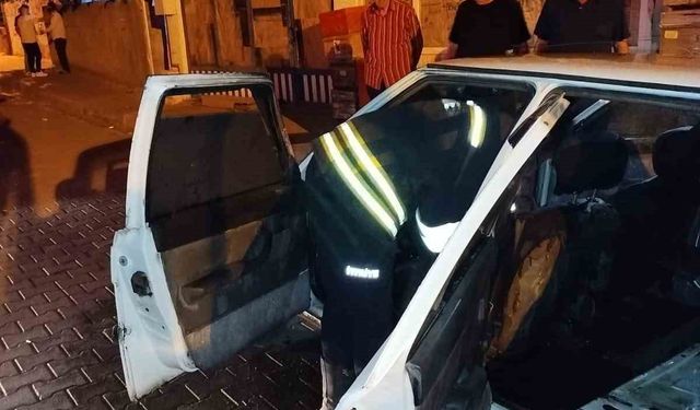 Bingöl’de park halindeki araç alev aldı