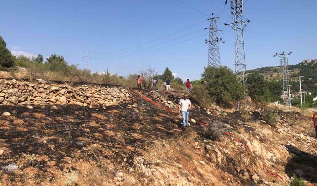 Bozkır’da otluk alanda çıkan yangın paniğe neden oldu