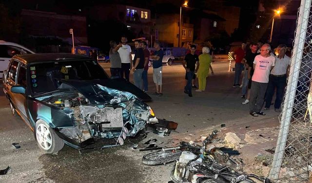 Burdur’da otomobil ile çarpışan motosiklet sürücüsü öldü, 1 yaralı