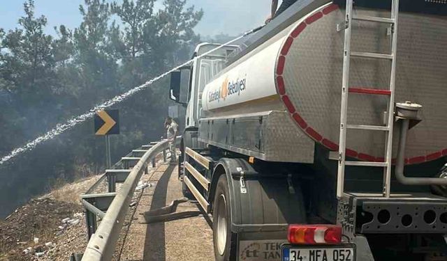 Bursa’daki orman yangınlarıyla mücadeleye Sultanbeyli Belediyesi’nden destek
