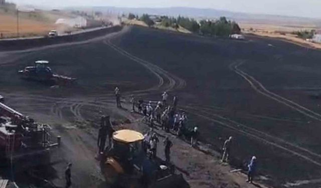 Çankırı’da tarlada çıkan yangın büyümeden söndürüldü
