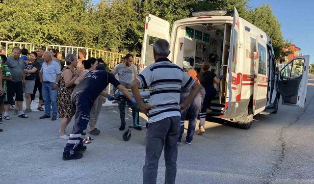 Çorum’da minibüsle çarpışan bisikletli çocuk yaralandı