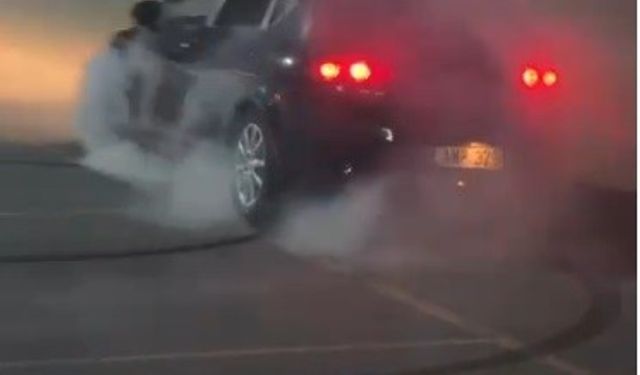 Drift atıp video çektiren sürücüye 55 bin lira ceza