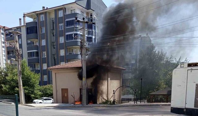 Edirne’de trafo binasında yangın paniği