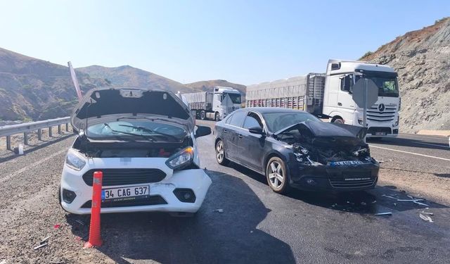 Elazığ zincirleme trafik kazası: 1 yaralı