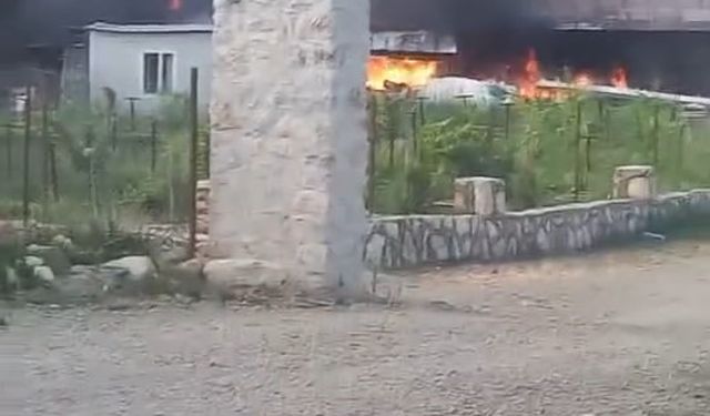 Elazığ’da ev yangını