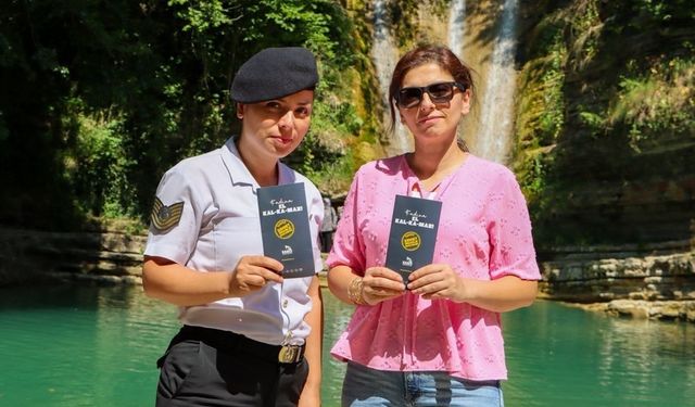 Erfelek Şelaleleri’nde KADES bilgilendirmesi