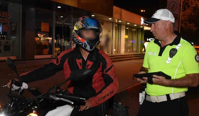 Erzincan’da motosiklet sürücülerine yönelik denetim yapıldı