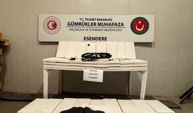 Esendere Gümrük Kapısı’nda 300 kilogram afyon sakızı ele geçirildi