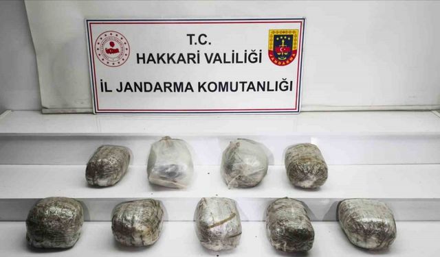 Hakkari’de 14 kilo skunk maddesi ele geçirildi
