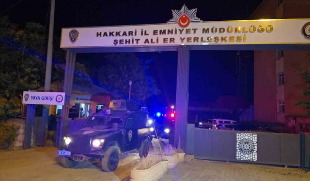 Hakkari’de geniş çaplı asayiş uygulaması