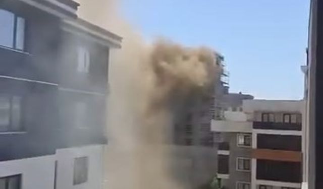 Bursa'da inşaat şantiyesinde korkutan yangın