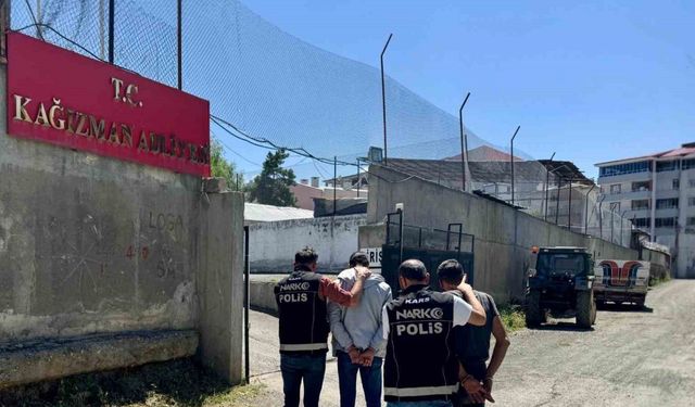 Kağızman’da uyuşturucu taciri 2 kişi tutuklandı
