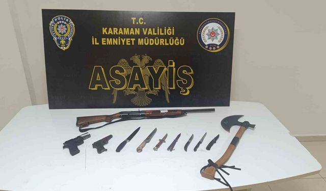 Karaman’da aranan 8 kişi tutuklandı
