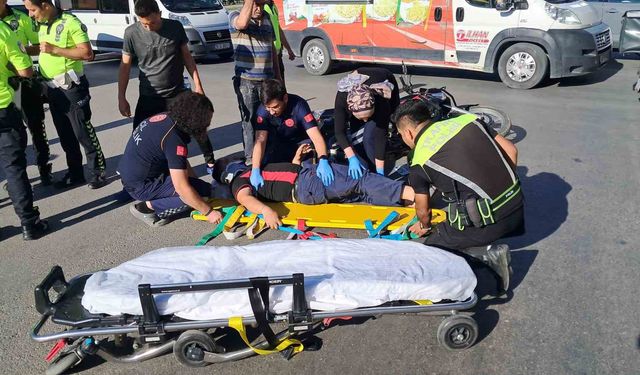 Karaman’da otomobil ile motosiklet çarpıştı: 1 yaralı
