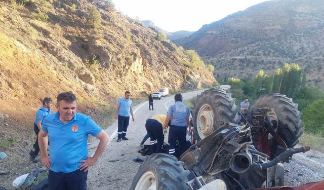 Karaman’da traktör devrildi: 1 ölü