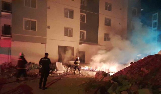 Karapınar’da palet yangını korkuttu