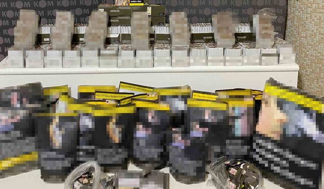 Kırıkkale’de "kaçak tütün" operasyonu: Binlerce makaron ele geçirildi