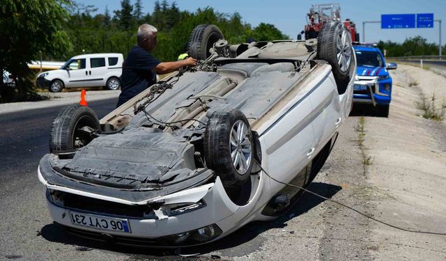 Kırıkkale’de otomobil takla attı: Aynı aileden 6 kişi yaralandı