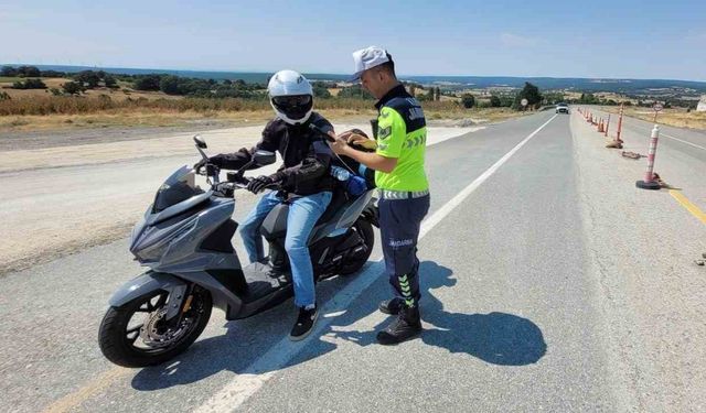 Kırklareli’nde trafik denetimi: 166 araç ve sürücüye işlem yapıldı