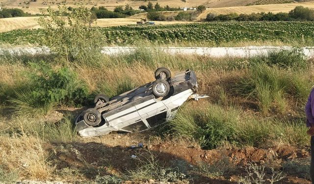 Kontrolden çıkan otomobil takla: 1 yaralı