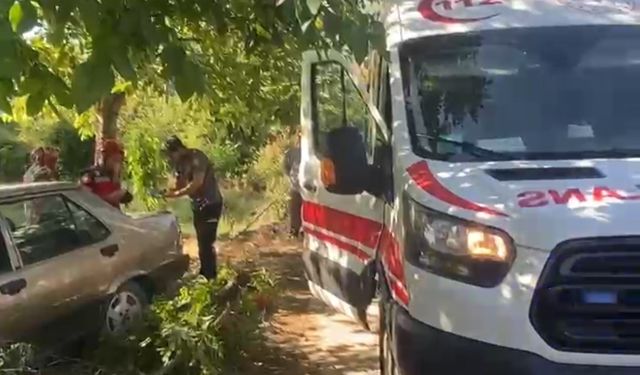 Kontrolden çıkan Tofaş ağaca çarptı: Karı-koca yaralandı