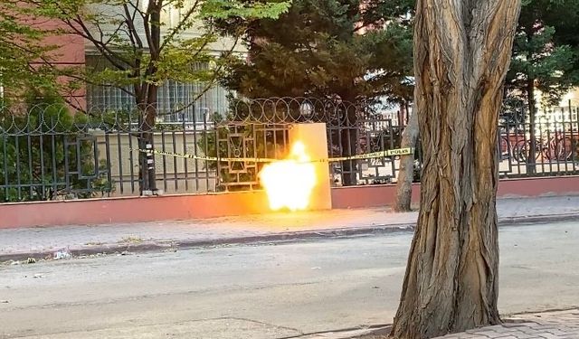 Konya’da sokakta unutulan çanta paniğe neden oldu, fünye ile patlatıldı