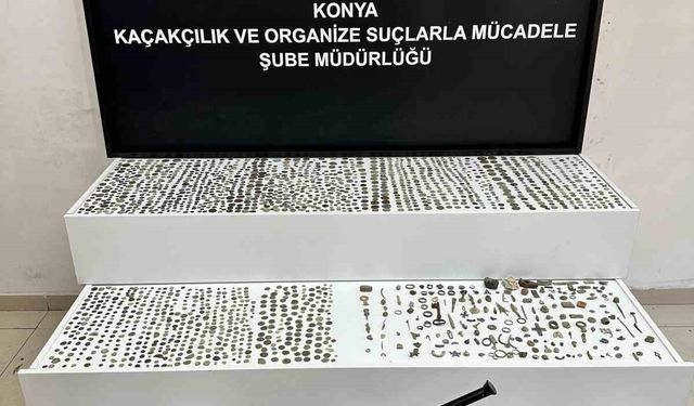 Konya’da tarihi eser operasyonu