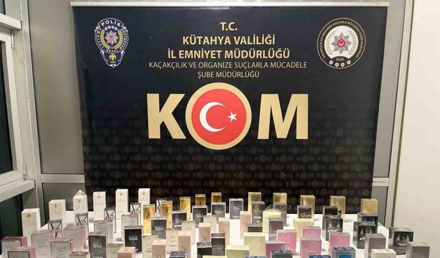 Kütahya’da kaçak parfüm operasyonu