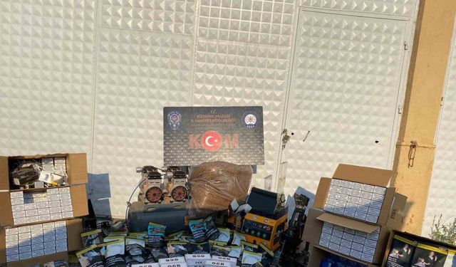 Kütahya’da kaçak tütün operasyonu: 1 gözaltı