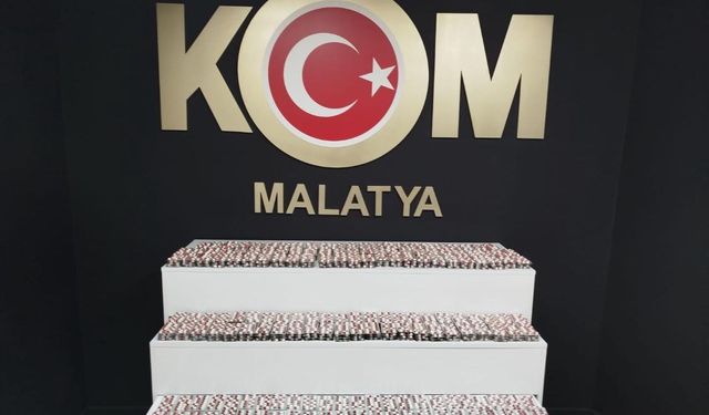 Malatya’da 8 binin üzerinde sentetik hap ele geçirildi