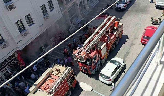 Mardin’de çiçekçi dükkanında korkutan yangın