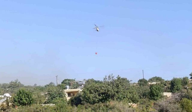 Mersin’deki orman yangını nedeniyle 4 mahalle boşaltıldı