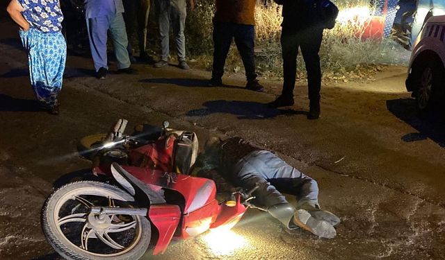 Motosiklet park halindeki motosiklete çarptı: 1 ağır yaralı