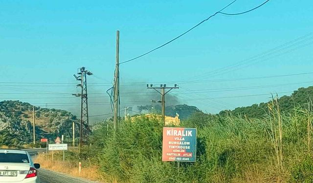 Muğla’nın Ortaca İlçesi Sarıgerme Mahallesi’nde orman yangını