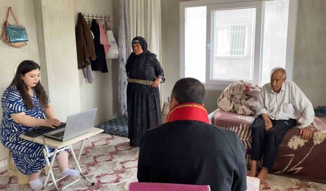 Müştekinin ifadesi için ’Evde Adalet Hizmeti’ uygulamasıyla evde mahkeme kuruldu