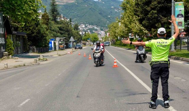 Ordu’da bir haftada 16 binden fazla araç ve sürücüsü denetlendi