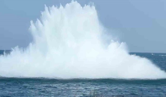 Ordu’da denizde bulunan mayın, SAS ekipleri tarafından imha edildi