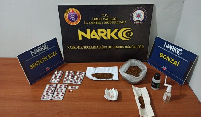 Ordu’da uyuşturucu operasyonlarında 4 tutuklama