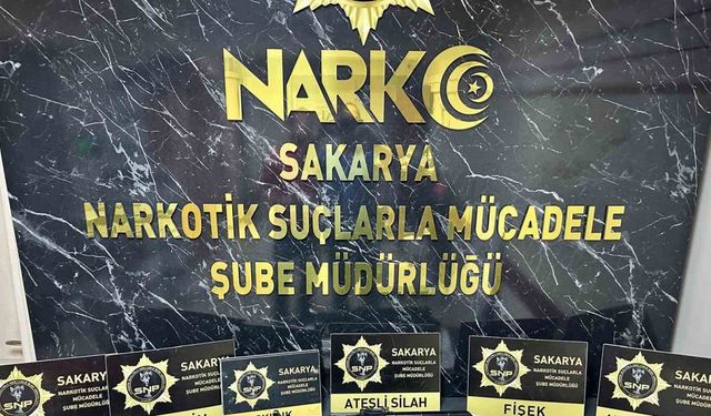 Sakarya’da uyuşturucu ve silah operasyonu: 6 gözaltı