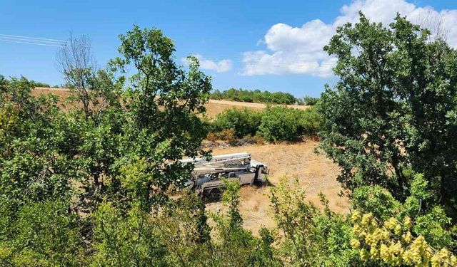 Samsun’da beton pompa aracı şarampole uçtu: 1 ölü, 1 yaralı