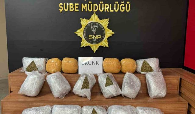 Şanlıurfa’da 25 kilogram uyuşturucu ele geçirildi