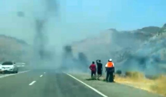 Siirt’te ağaçlık alanda yangın çıktı