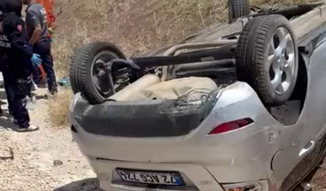 Siirt’te takla atan otomobilin sürücüsü yaralandı