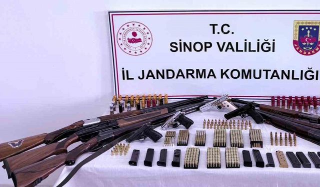 Sinop’ta kaçak silah ve ürün operasyonu: 5 gözaltı