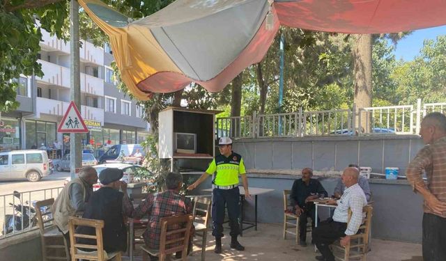 Trafik jandarmasından güvenli tarım eğitimi