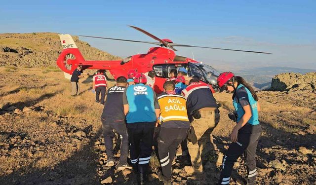 Tunceli’de kayalık alanda düşerek ayağını kıran vatandaş kurtarıldı